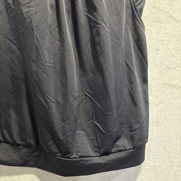 Athleta Blousy Tankini Swim Top Built In Underwire Bra Black Women's 34 D/DD - Picture 3 of 16